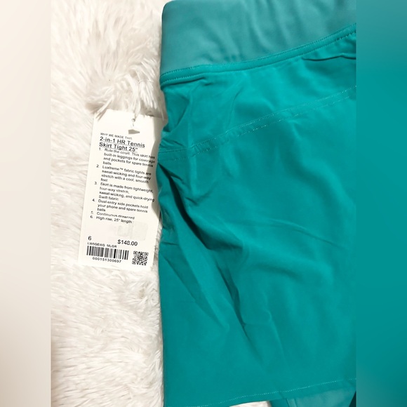 Lululemon 2 in 1 High Rise Tennis Skirt Leggings 25” - Picture 8 of 16